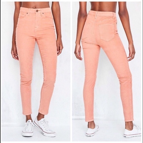 Urban Outfitters Corduroy Coral Jeans - Picture 1 of 5